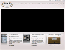 Tablet Screenshot of lacanche.fr