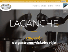 Tablet Screenshot of lacanche.cz